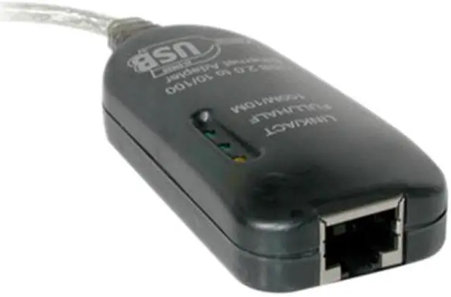 Alt view image 3 of 3 - C2G 39998 7.5in USB 2.0 Fast Ethernet Adapter Cable