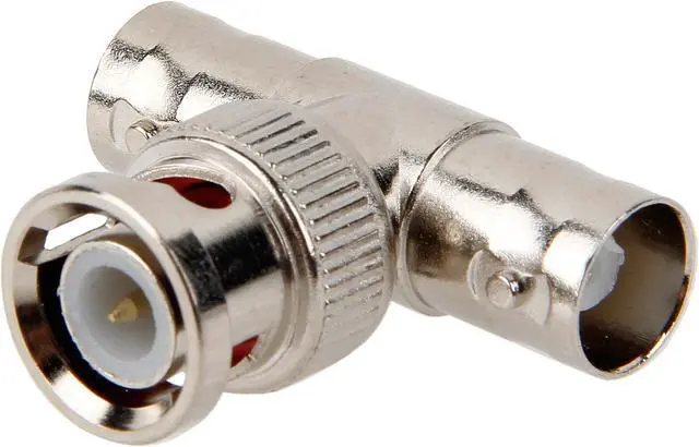 Main image of C2G 02047 50 Ohm BNC F/M/F T-Adapter, Silver