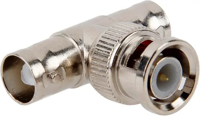 Alt view image 3 of 5 - C2G 02047 50 Ohm BNC F/M/F T-Adapter, Silver