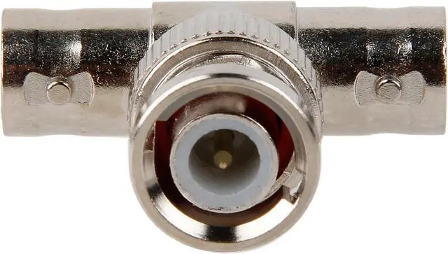 Alt view image 2 of 5 - C2G 02047 50 Ohm BNC F/M/F T-Adapter, Silver