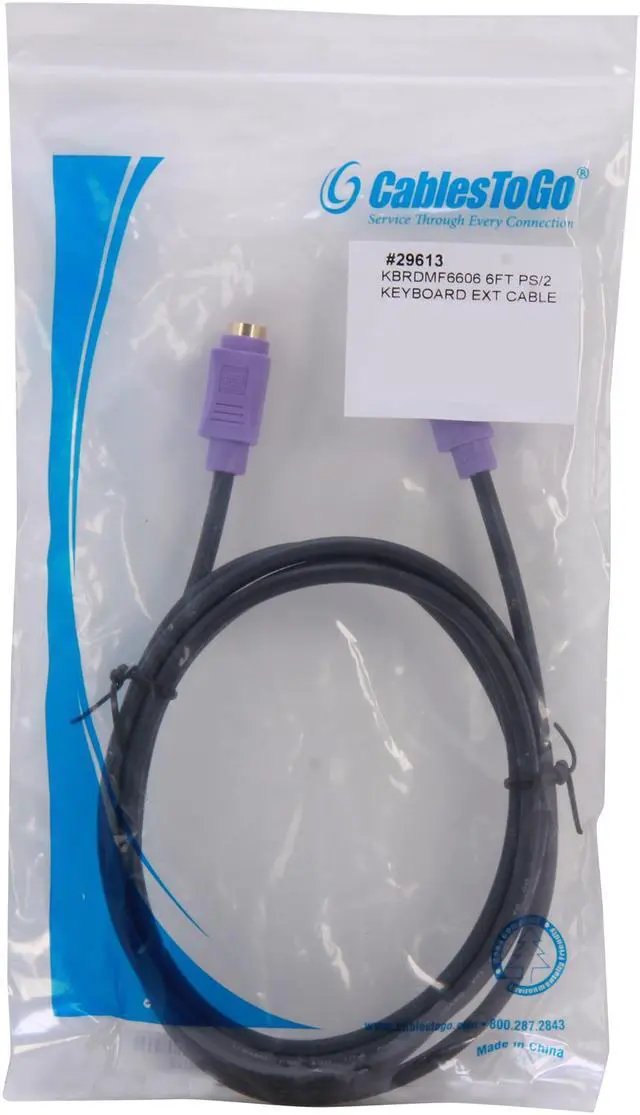C2G Model 29613 6 ft. Ultima PS/2 Keyboard Extension Cable - Newegg.com