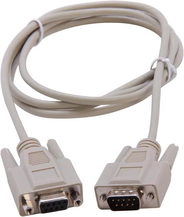 Alt view image 2 of 3 - C2G 02711 DB9 M/F Serial RS232 Extension Cable, Beige (6 Feet, 1.82 Meters)