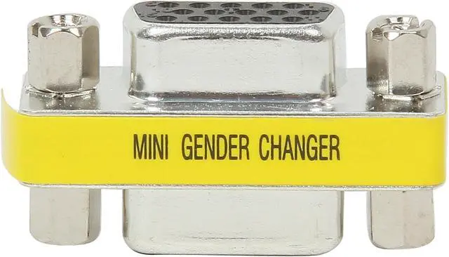 Alt view image 2 of 3 - C2G 18962 VGA (HD15) F/F Mini Gender Changer (Coupler)