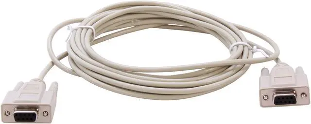 Alt view image 2 of 3 - C2G 03046 DB9 F/F Serial RS232 Null Modem Cable, Beige (15 Feet, 4.57 Meters)