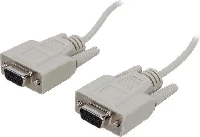 Main image of C2G 10480 DB9 F/F Serial RS232 Null Modem Cable, Beige (1 Foot, 0.30 Meters)