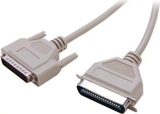 Main image of C2G 02798 DB25 Male to Centronics 36 Male Parallel Printer Cable, Beige (6 Feet, 1.82 Meters)