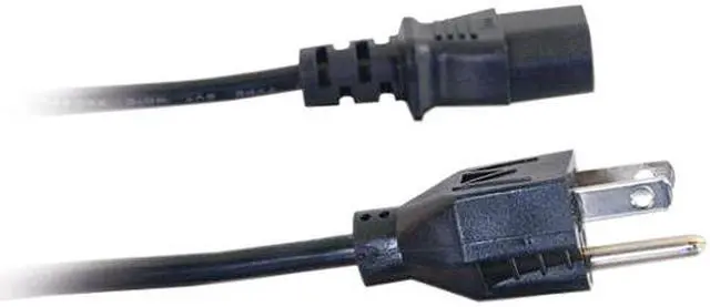 Alt view image 4 of 5 - C2G 24240 18 AWG Universal Power Cord - NEMA 5-15P to IEC320C13, Black (1 Foot, 0.30 Meters)
