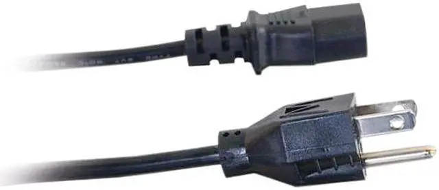 Alt view image 3 of 4 - C2G 53406 18 AWG Universal Power Cord - NEMA 5-15P to IEC320C13, TAA Compliant, Black (12 Feet, 3.65 Meters)