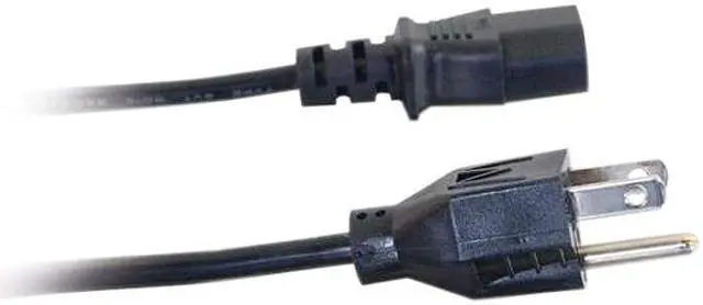 Alt view image 3 of 5 - C2G 03134 18 AWG Universal Power Cord - NEMA 5-15P to IEC320C13, TAA Compliant, Black (10 Feet, 3.04 Meters)