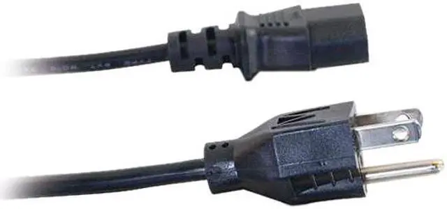 Alt view image 4 of 5 - C2G 29926 16 AWG Universal Power Cord - NEMA 5-15P to IEC320C13, TAA Compliant, Black (4 Feet, 1.21 Meters)
