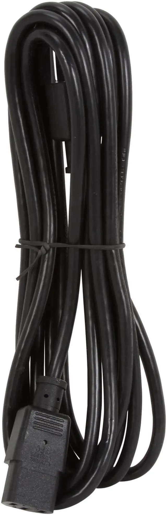 Alt view image 2 of 3 - C2G 03143 18 AWG Computer Power Extension Cord - IEC320C14 to IEC320C13, TAA Compliant, Black (10 Feet, 3.04 Meters)