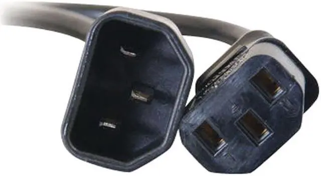 Alt view image 3 of 4 - C2G 29933 16 AWG 250 Volt Computer Power Extension Cord - IEC320C14 to IEC320C13, TAA Compliant, Black (5 Feet, 1.52 Meters)