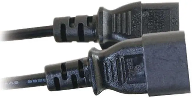 Alt view image 4 of 4 - C2G 29933 16 AWG 250 Volt Computer Power Extension Cord - IEC320C14 to IEC320C13, TAA Compliant, Black (5 Feet, 1.52 Meters)