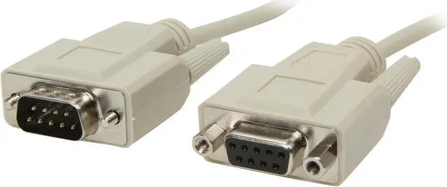 Main image of C2G 02713 DB9 M/F Serial RS232 Extension Cable, Beige (15 Feet, 4.57 Meters)