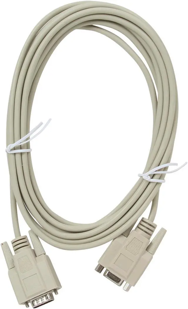 Alt view image 2 of 3 - C2G 02713 DB9 M/F Serial RS232 Extension Cable, Beige (15 Feet, 4.57 Meters)
