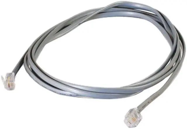 Alt view image 2 of 4 - Cables To Go Model 02970 7 ft. RJ11 Modular Telephone Cable Male to Male