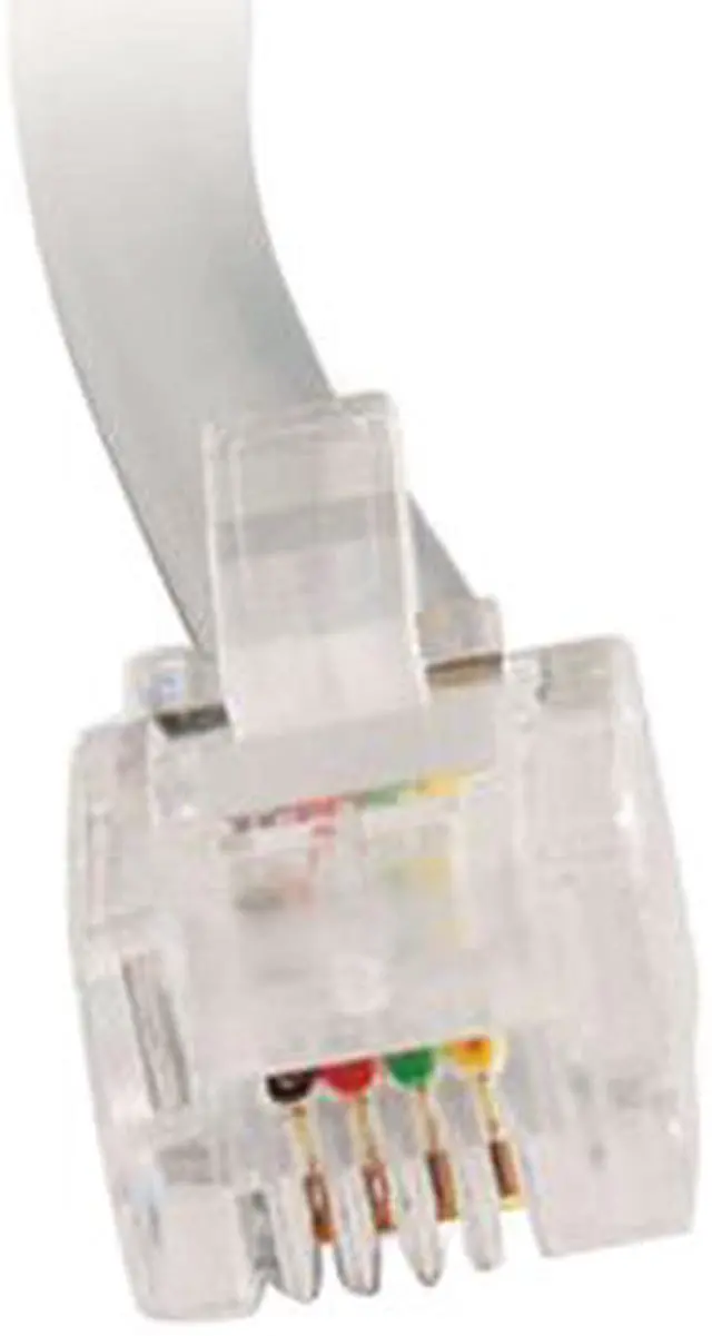 Alt view image 3 of 4 - Cables To Go Model 02970 7 ft. RJ11 Modular Telephone Cable Male to Male