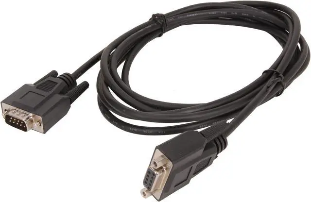 Alt view image 2 of 3 - C2G 52031 DB9 M/F Serial RS232 Extension Cable, Black (10 Feet, 3.04 Meters)