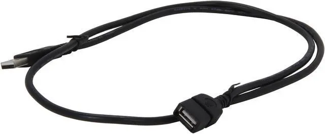 Alt view image 2 of 3 - C2G 52106 USB Extension Cable - USB 2.0 A Male to A Female Extension Cable, Black (3.3 Feet, 1 Meter)