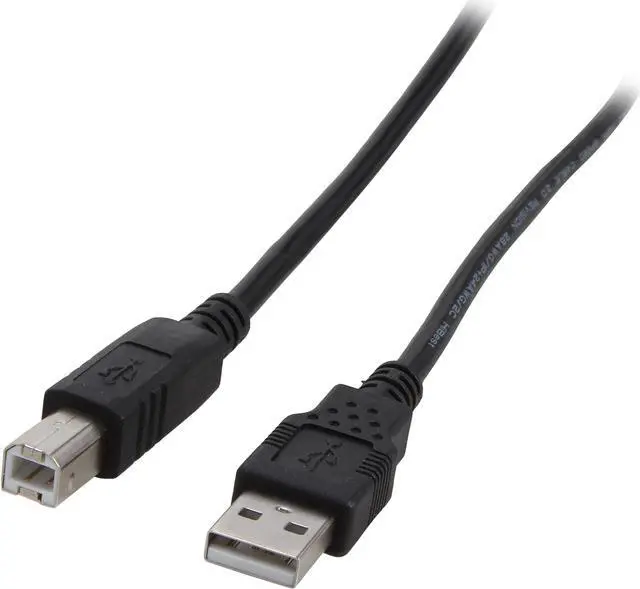Main image of C2G 28101 USB Cable - USB 2.0 A Male to B Male Cable for Printers, Scanners, Brother, Canon, Dell, Epson, HP and more, Black (3.3 Feet, 1 Meter)