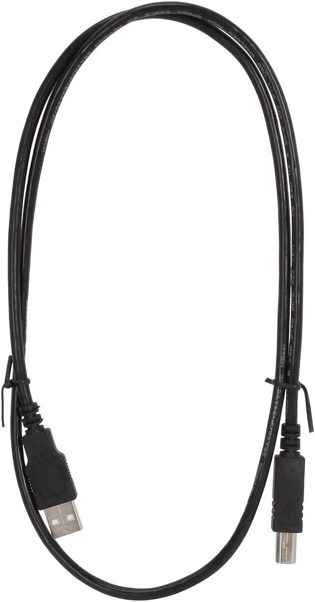 Alt view image 2 of 3 - C2G 28101 USB Cable - USB 2.0 A Male to B Male Cable for Printers, Scanners, Brother, Canon, Dell, Epson, HP and more, Black (3.3 Feet, 1 Meter)