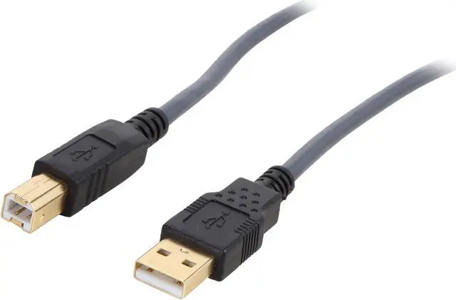 Main image of C2G 45003 USB Cable - Ultima USB 2.0 A Male to B Male Cable for Printers, Scanners, Brother, Canon, Dell, Epson, HP and more, Black (9.8 Feet, 3 Meters)