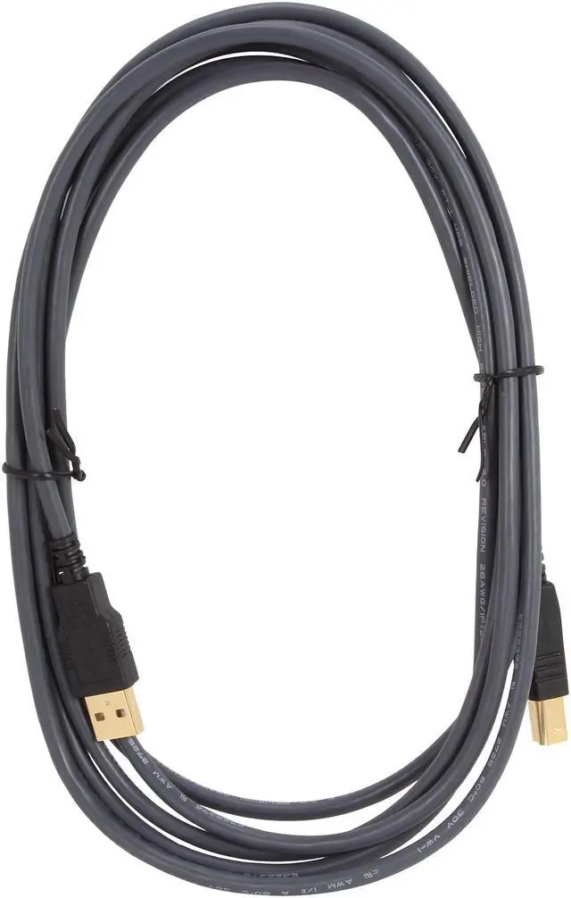Alt view image 2 of 3 - C2G 45003 USB Cable - Ultima USB 2.0 A Male to B Male Cable for Printers, Scanners, Brother, Canon, Dell, Epson, HP and more, Black (9.8 Feet, 3 Meters)