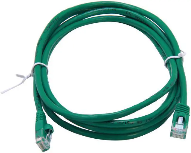 Alt view image 2 of 3 - C2G 15194 Cat5e Cable - Snagless Unshielded Ethernet Network Patch Cable, Green (7 Feet, 2.13 Meters)