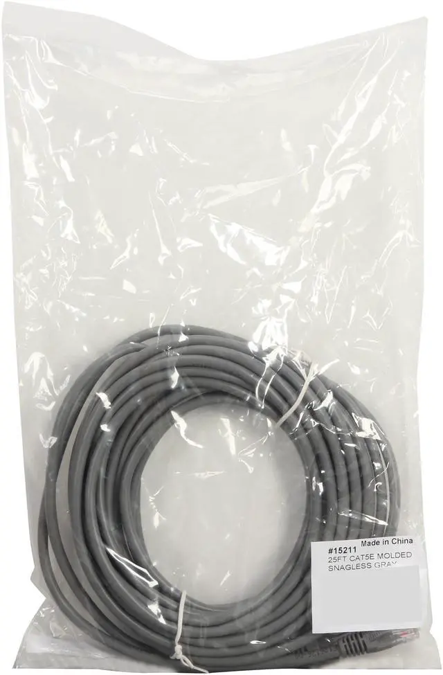 Alt view image 3 of 3 - C2G 15211 Cat5e Cable - Snagless Unshielded Ethernet Network Patch Cable, Gray (25 Feet, 7.62 Meters)