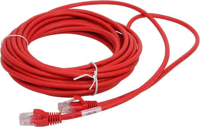 Alt view image 2 of 3 - C2G 15215 Cat5e Cable - Snagless Unshielded Ethernet Network Patch Cable, Red (25 Feet, 7.62 Meters)