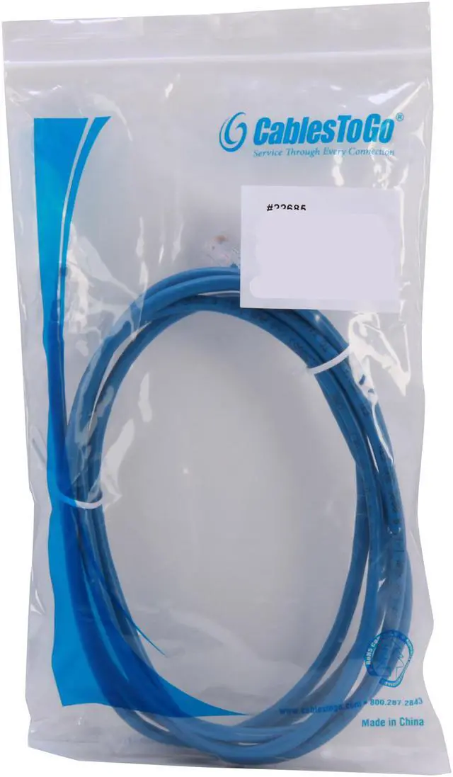 Alt view image 3 of 3 - C2G 22685 Cat5e Cable - Non-Booted Unshielded Ethernet Network Patch Cable, Blue (7 Feet, 2.13 Meters)