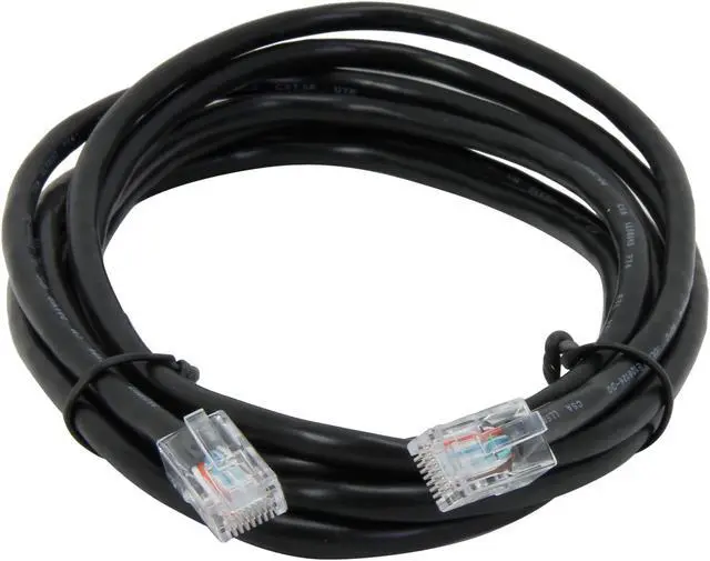 Alt view image 2 of 3 - C2G 22695 Cat5e Cable - Non-Booted Unshielded Ethernet Network Patch Cable, Black (10 Feet, 3.04 Meters)