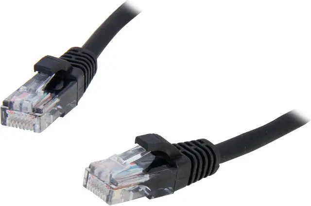 Main image of C2G 26969 Cat5e Cable - Snagless Unshielded Ethernet Network Patch Cable, Black (1 Foot, 0.30 Meters)
