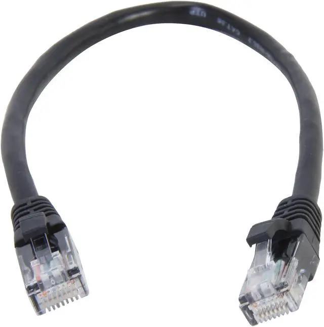 Alt view image 2 of 3 - C2G 26969 Cat5e Cable - Snagless Unshielded Ethernet Network Patch Cable, Black (1 Foot, 0.30 Meters)