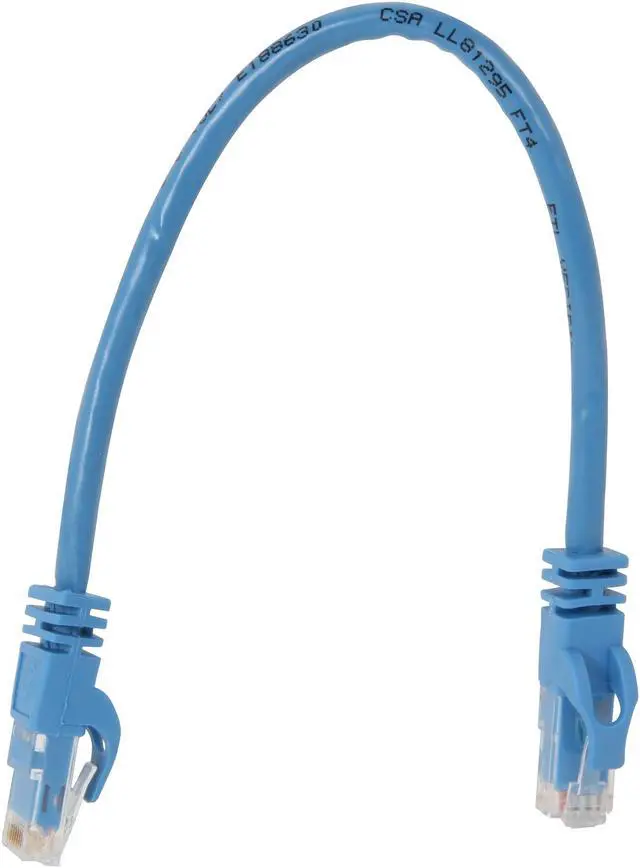 Alt view image 2 of 3 - C2G 27140 Cat6 Cable - Snagless Unshielded Ethernet Network Patch Cable, Blue (1 Foot, 0.30 Meters)