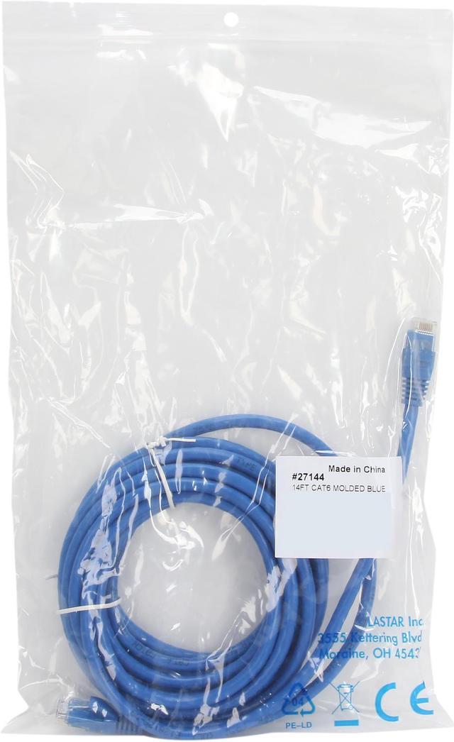 Alt view image 3 of 3 - C2G 27144 Cat6 Cable - Snagless Unshielded Ethernet Network Patch Cable, Blue (14 Feet, 4.26 Meters)