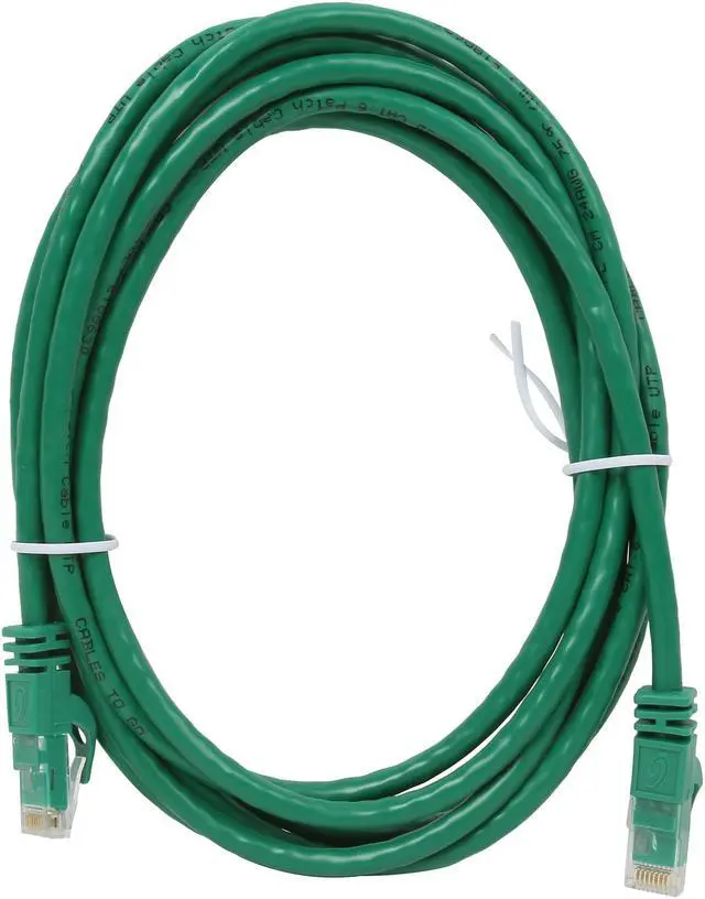 Alt view image 2 of 3 - C2G 27173 Cat6 Cable - Snagless Unshielded Ethernet Network Patch Cable, Green (10 Feet, 3.04 Meters)
