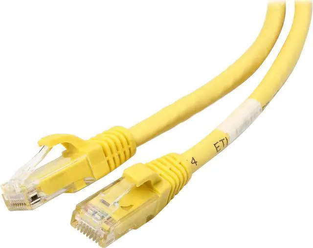 Main image of C2G 27192 Cat6 Cable - Snagless Unshielded Ethernet Network Patch Cable, Yellow (7 Feet, 2.13 Meters)