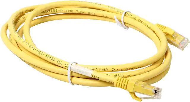 Alt view image 2 of 3 - C2G 27192 Cat6 Cable - Snagless Unshielded Ethernet Network Patch Cable, Yellow (7 Feet, 2.13 Meters)