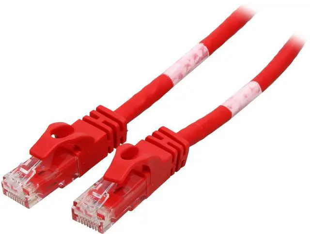 Main image of C2G 27861 Cat6 Crossover Cable - Snagless Unshielded Network Crossover Patch Cable, Red (3 Feet, 0.91 Meters)