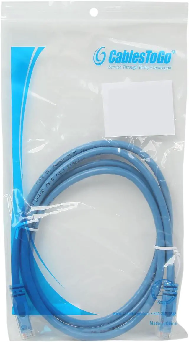 Alt view image 3 of 3 - C2G 31341 Cat6 Cable - Snagless Unshielded Ethernet Network Patch Cable, Blue (5 Feet, 1.52 Meters)