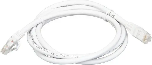 Alt view image 2 of 3 - C2G 31343 Cat6 Cable - Snagless Unshielded Ethernet Network Patch Cable, White (5 Feet, 1.52 Meters)