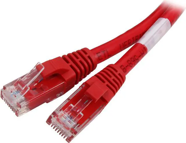 Main image of C2G 31345 Cat6 Cable - Snagless Unshielded Ethernet Network Patch Cable, Red (5 Feet, 1.52 Meters)