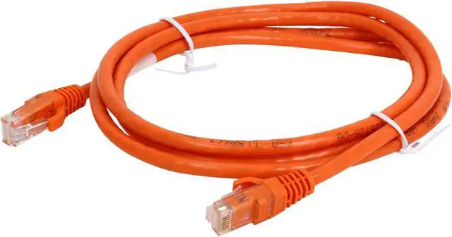 Alt view image 2 of 3 - C2G 31348 Cat6 Cable - Snagless Unshielded Ethernet Network Patch Cable, Orange (5 Feet, 1.52 Meters)
