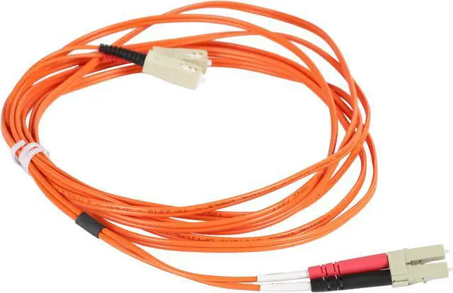 Alt view image 2 of 3 - C2G 33156 OM1 Fiber Optic Cable - LC-SC 62.5/125 Duplex Multimode PVC Fiber Cable, Orange (9.8 Feet, 3 Meters)
