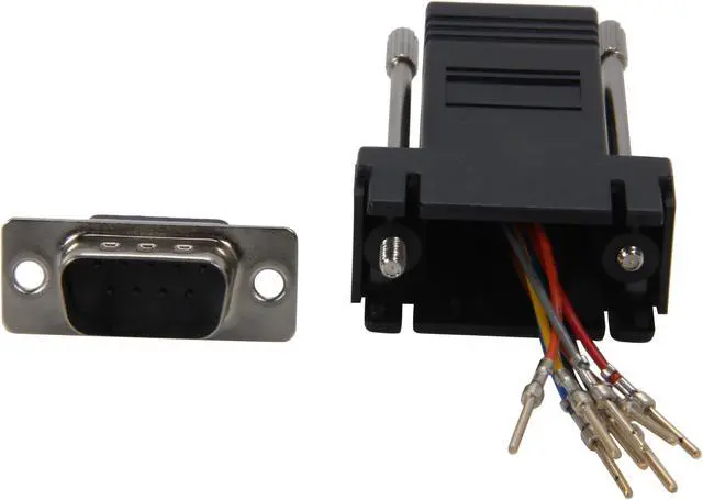 Alt view image 2 of 4 - C2G 02947 RJ45 to DB9 Male Serial RS232 Modular Adapter, Black