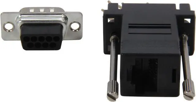 Alt view image 3 of 4 - C2G 02947 RJ45 to DB9 Male Serial RS232 Modular Adapter, Black