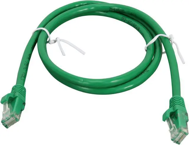 Alt view image 2 of 3 - C2G 27171 Cat6 Cable - Snagless Unshielded Ethernet Network Patch Cable, Green (3 Feet, 0.91 Meters)