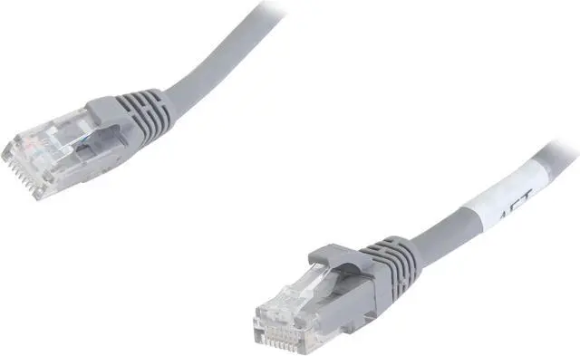 Main image of C2G 27130 Cat6 Cable - Snagless Unshielded Ethernet Network Patch Cable, Gray (1 Foot, 0.30 Meters)