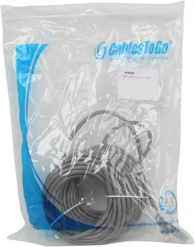 Alt view image 3 of 3 - C2G 19305 Cat5e Cable - Snagless Unshielded Ethernet Network Patch Cable, Gray (50 Feet, 15.24 Meters)